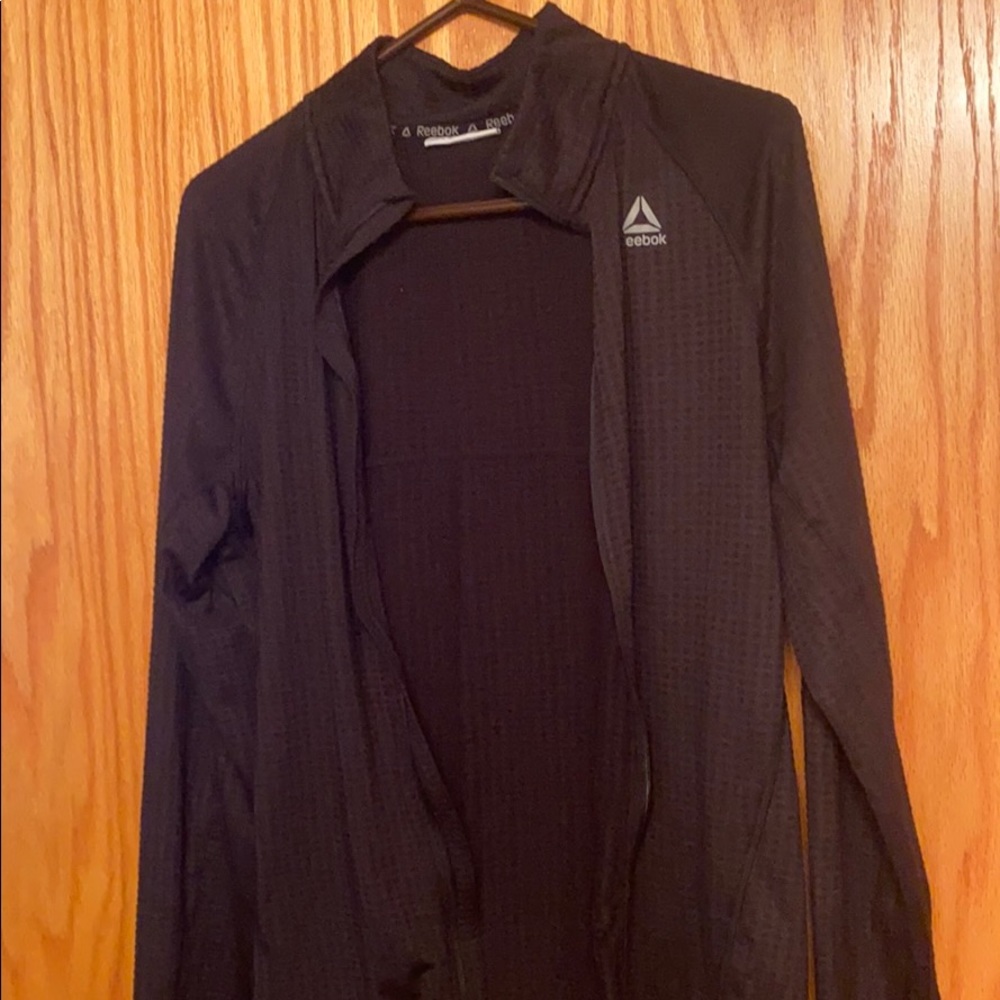 Black Reebok track jacket